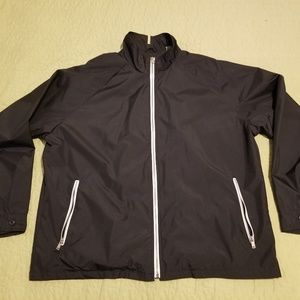 Kenneth Cole Reaction XL Black Lined Zip Up Jacket
